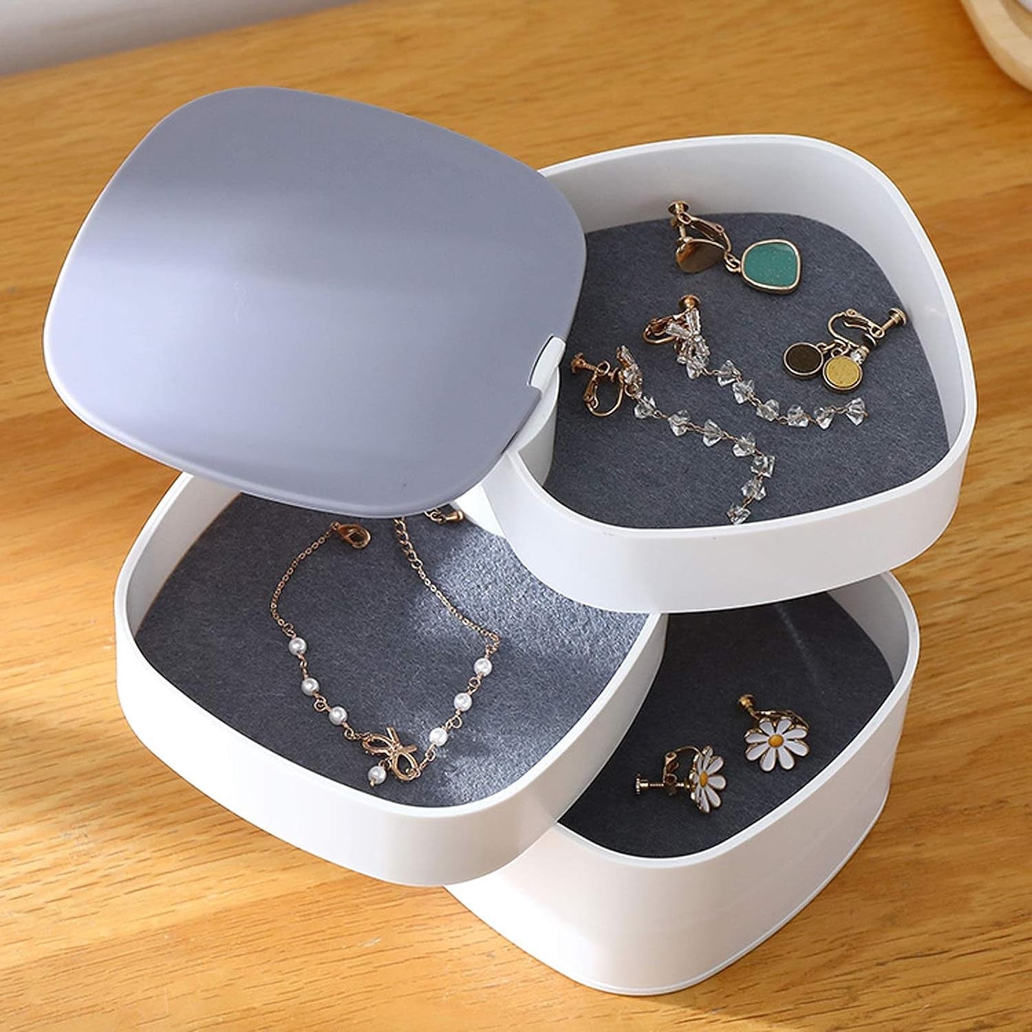 JOYERO ORGANIZADOR PEQUEÑO CON ESPEJO