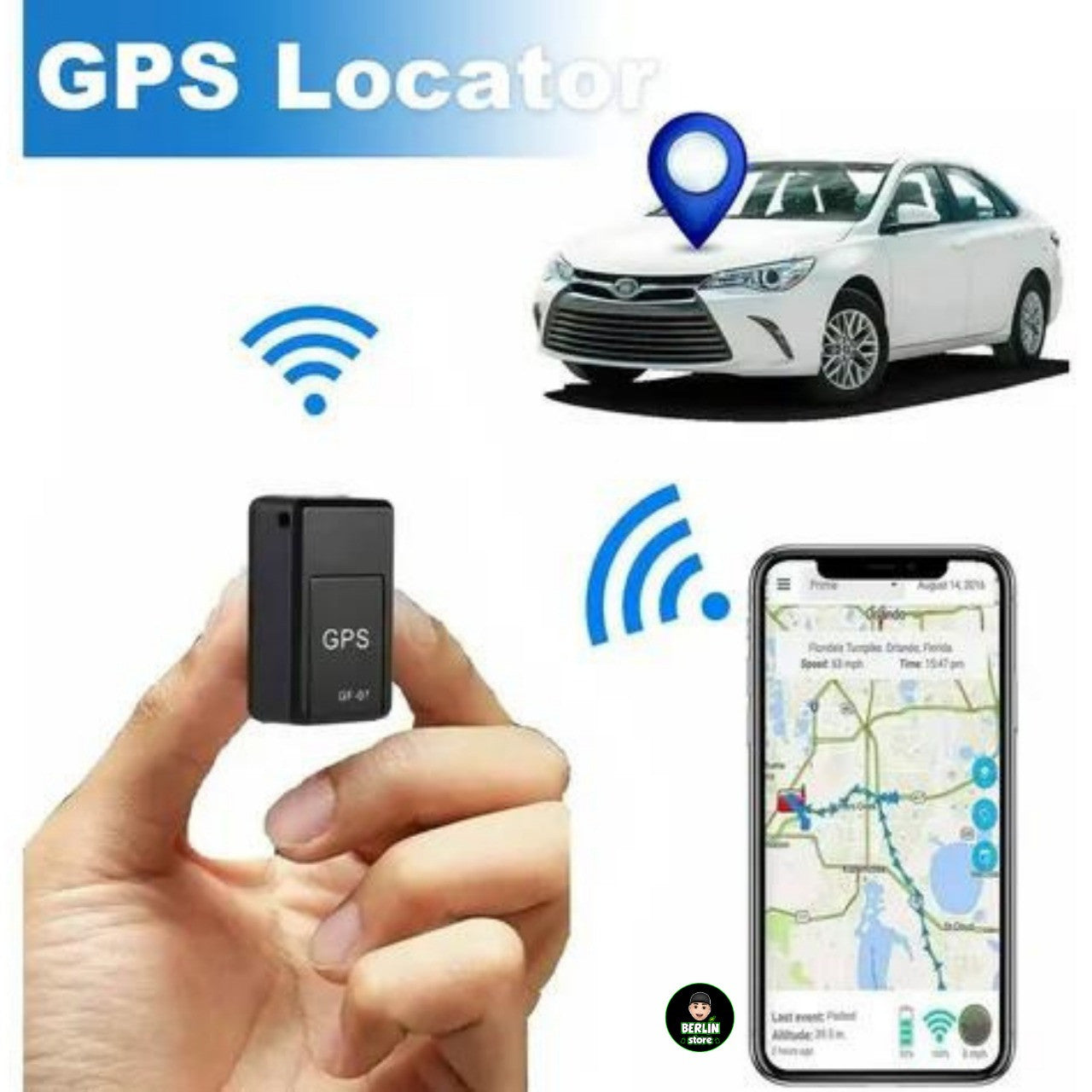 MINI GPS LOCALIZADOR Magnético Antipérdi