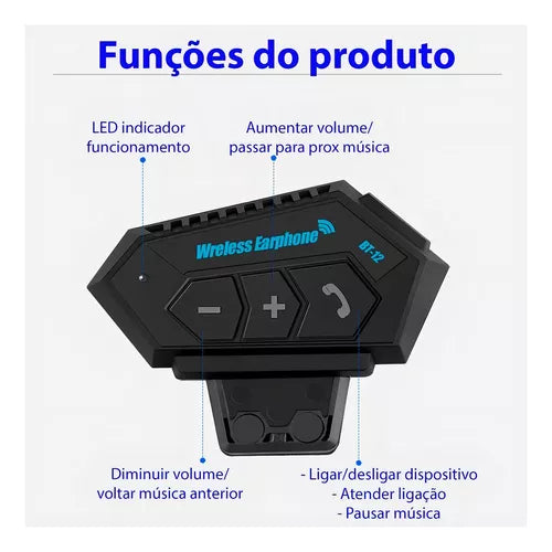 Intercomunicador Auriculares casco