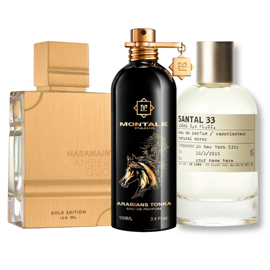 PERFUMES AMBEROUD+SANTAL33+ARABIANSTONKA