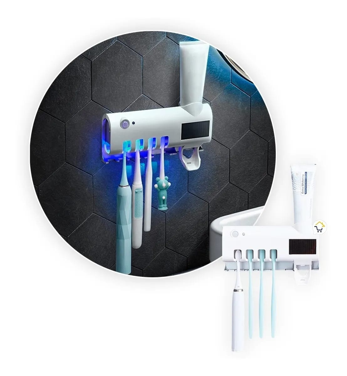 Porta Cepillos Uv Esterilizador