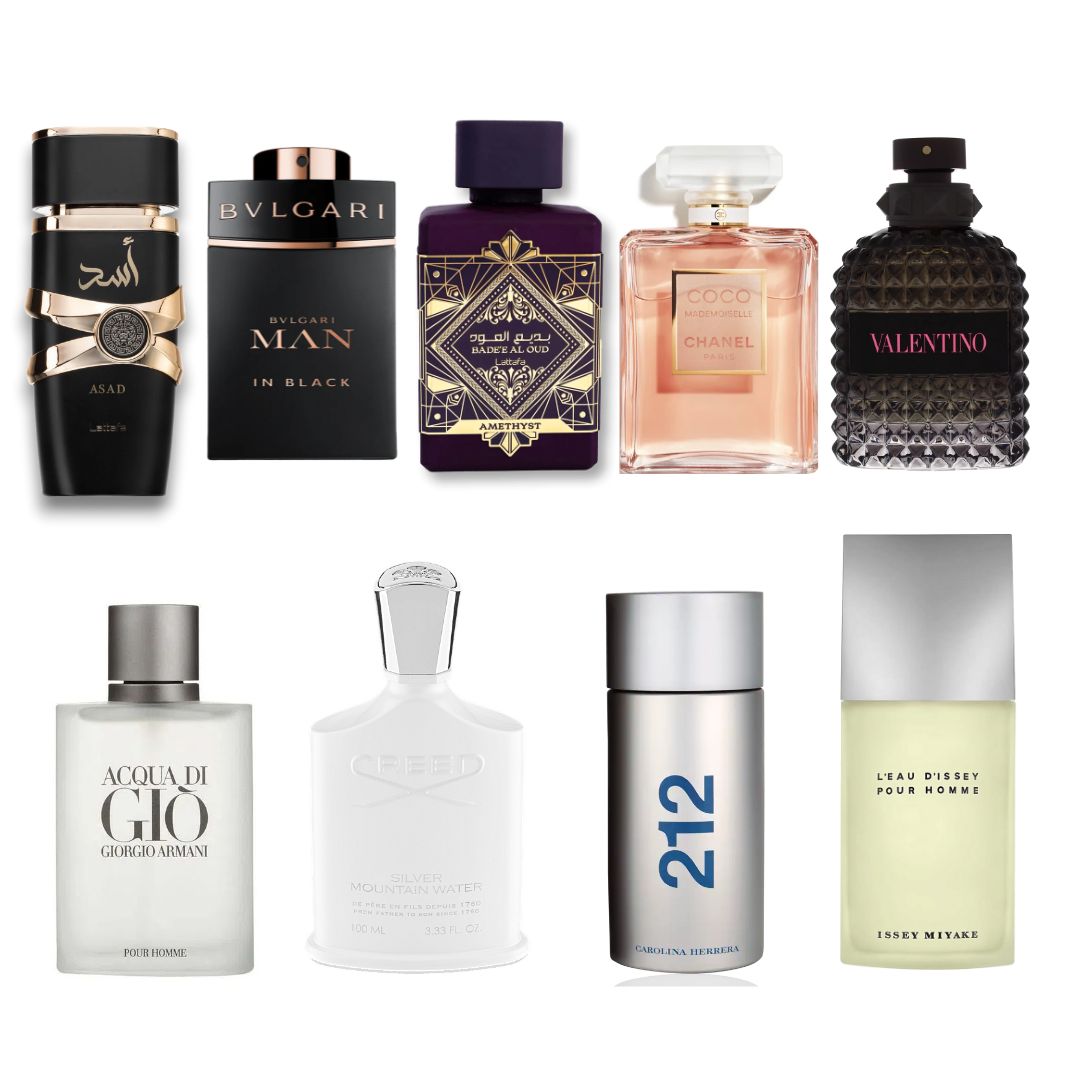 KIT 9 PERFUMES CALIDAD 1.1