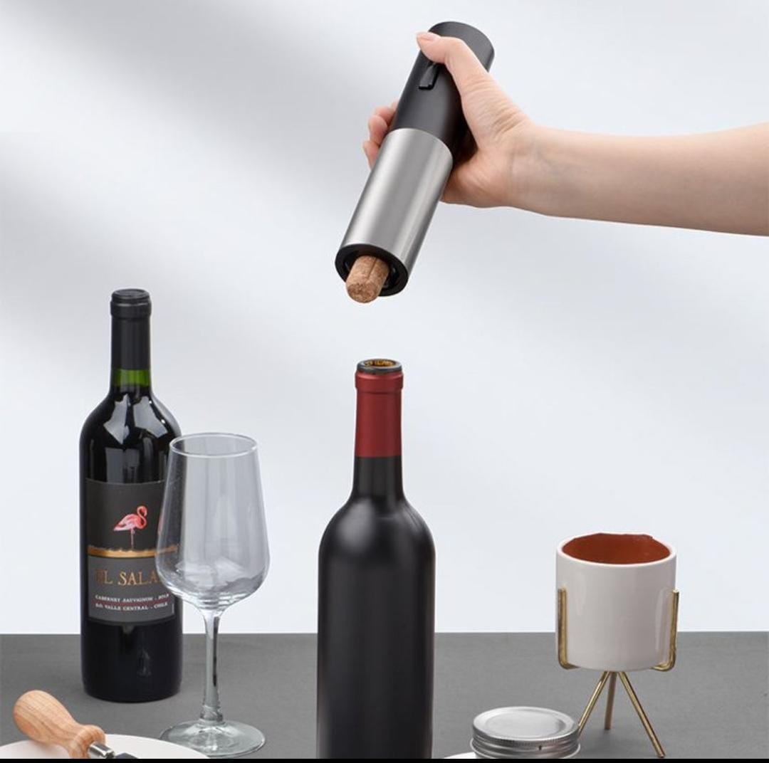 Descorchador de Vino Recargable