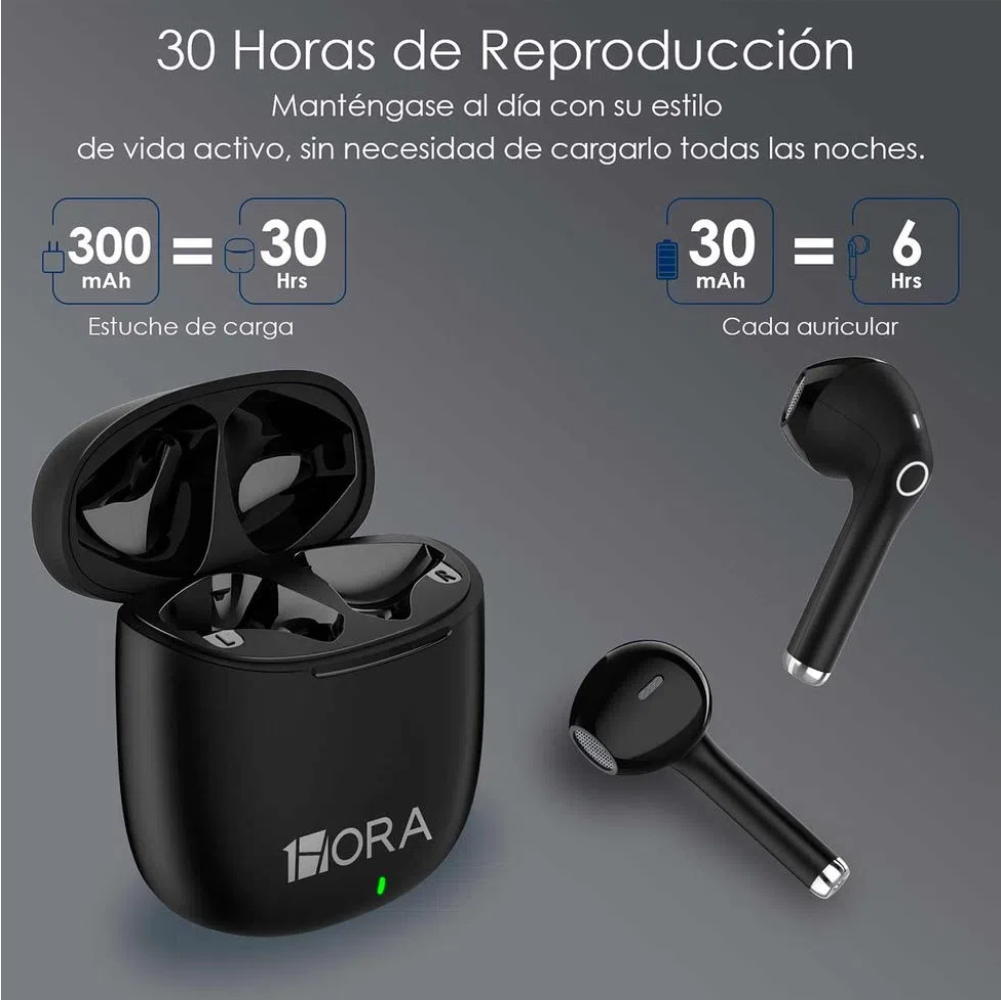 1hora Auriculares Inalámbricos BT AUT201