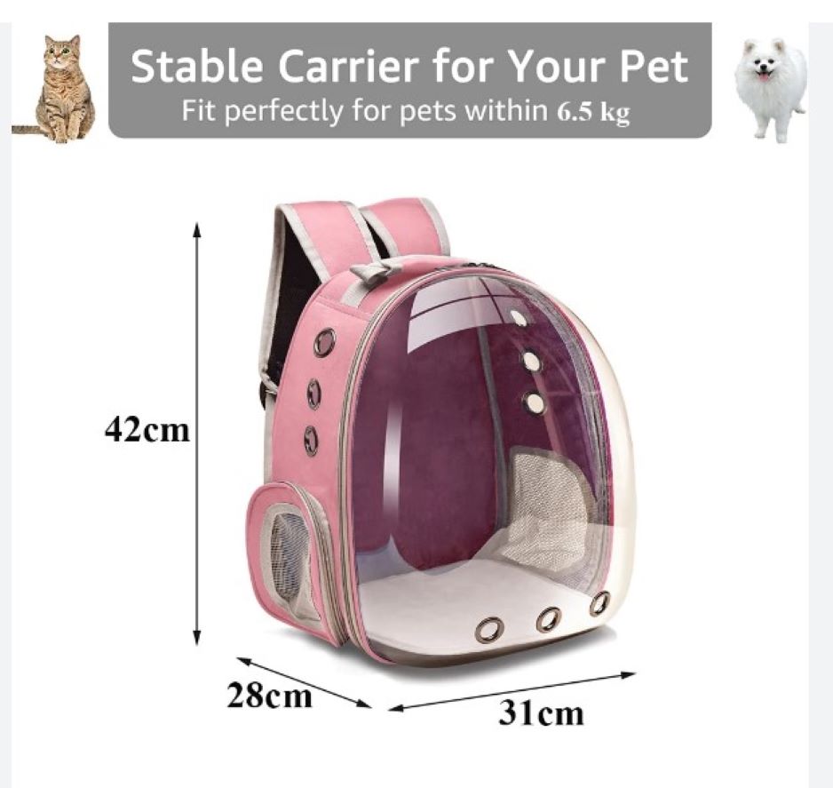 Maleta Para Mascotas Perro O Gato Nave