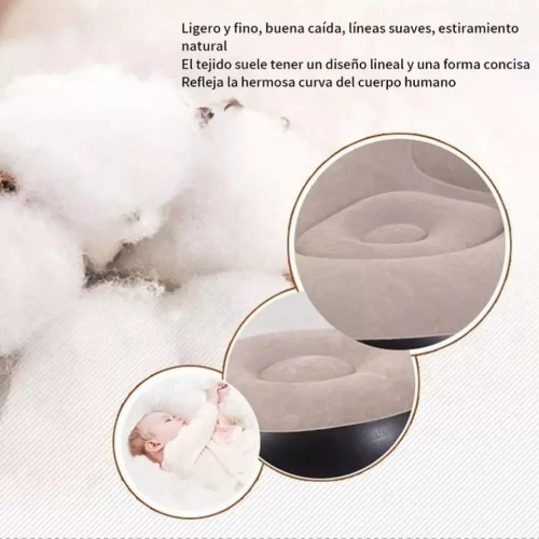 SOFA INFLABLE PORTATIL + REPOSAPIES