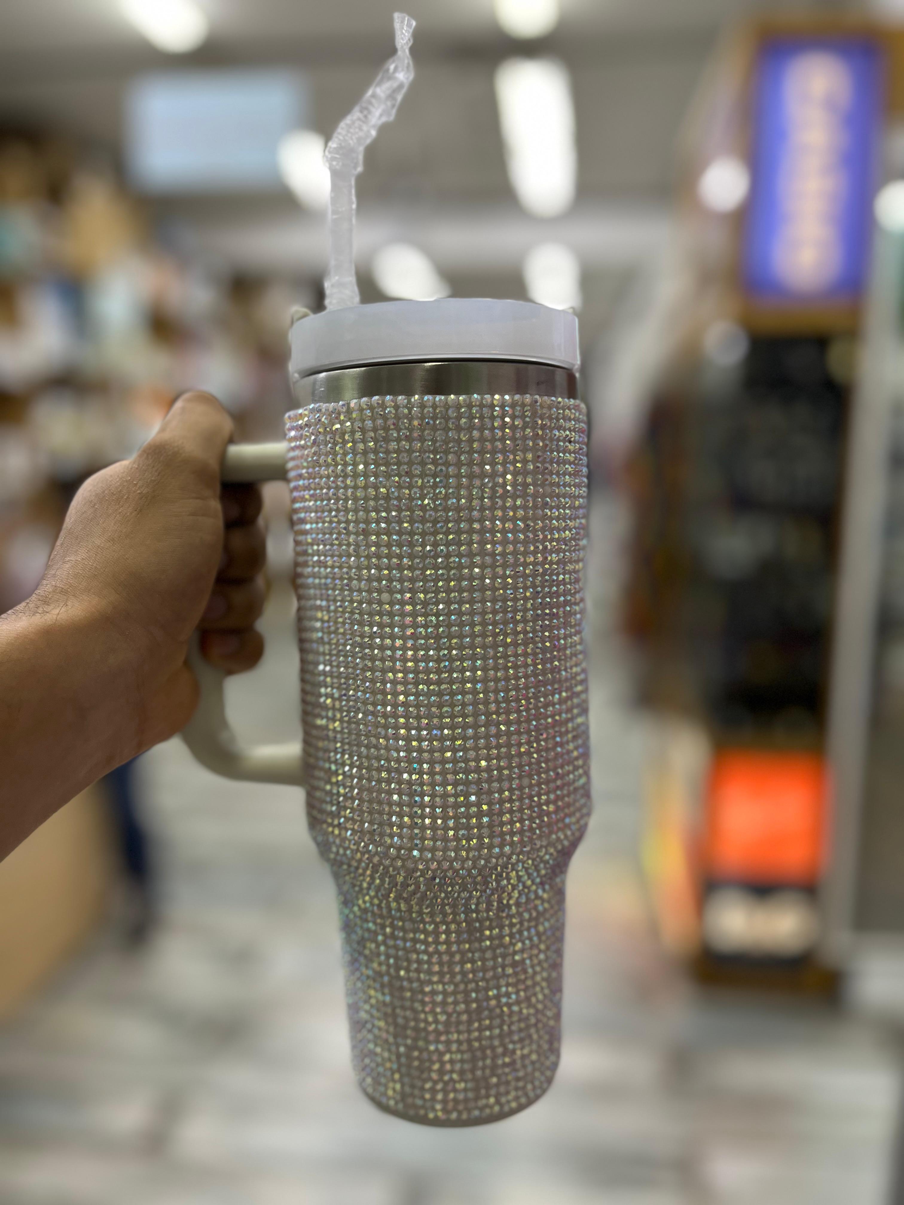 VASO TIPO STANLEY CON PIEDRAS BRILLANTES