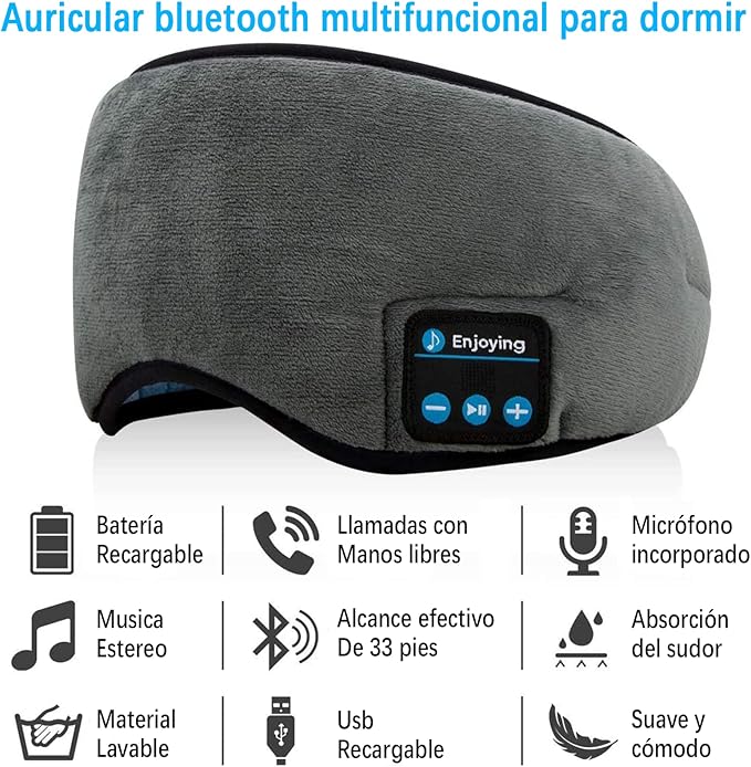 ANTIFAZ CON AURICULARES BLUETOOH