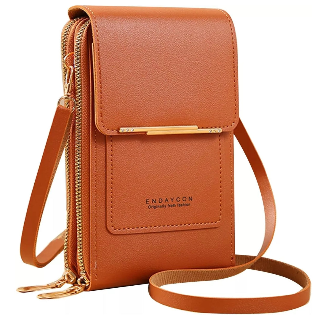 Bolso Portacelular Cuero Genuino Femenino - Endaicon