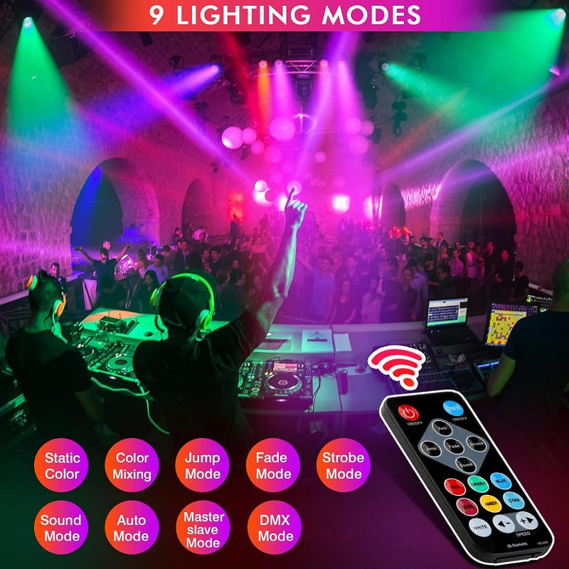 Luz Led Rítmica 36 Leds Fiestas