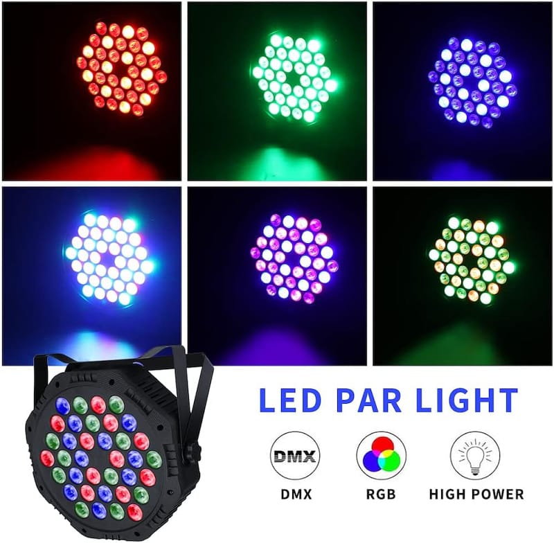 Luz Led Rítmica 36 Leds Fiestas