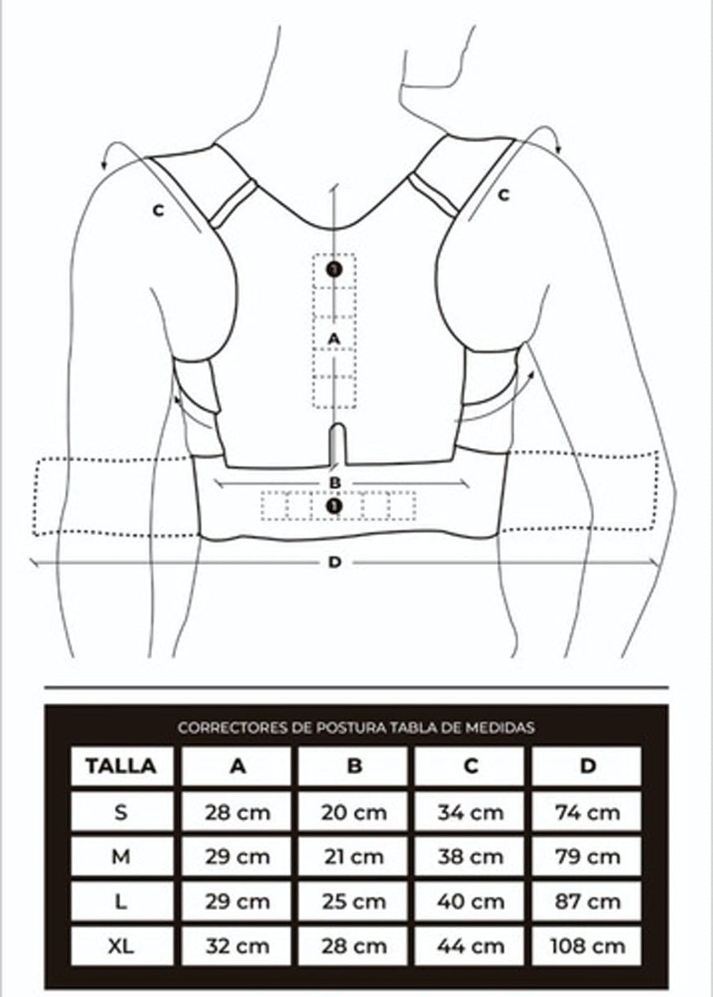 CORRECTOR DE POSTURA UNISEX