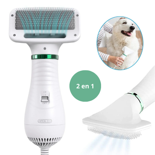Secador De Pelo Peine Para Mascotas 2 En 1 Portátil