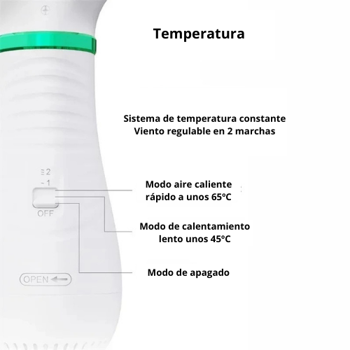 Secador De Pelo Peine Para Mascotas 2 En 1 Portátil