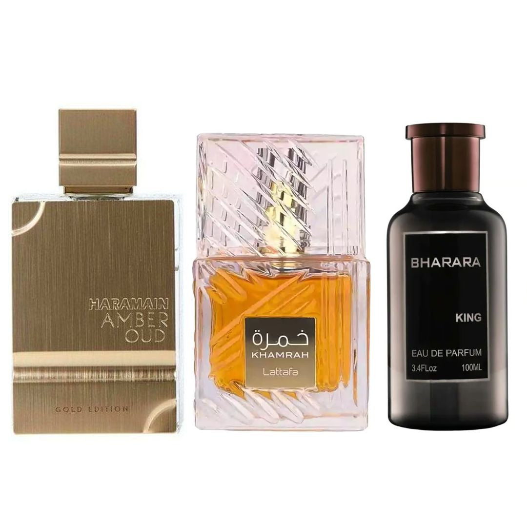 PERFUMES KIT BHARARA+KHAMRAH+AMBEROUD